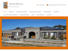 Tablet Screenshot of housedesignsolutions.com.au